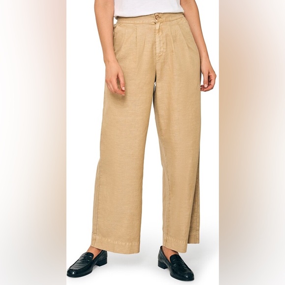 Faherty cotton canvas pleated trousers - Picture 3 of 11
